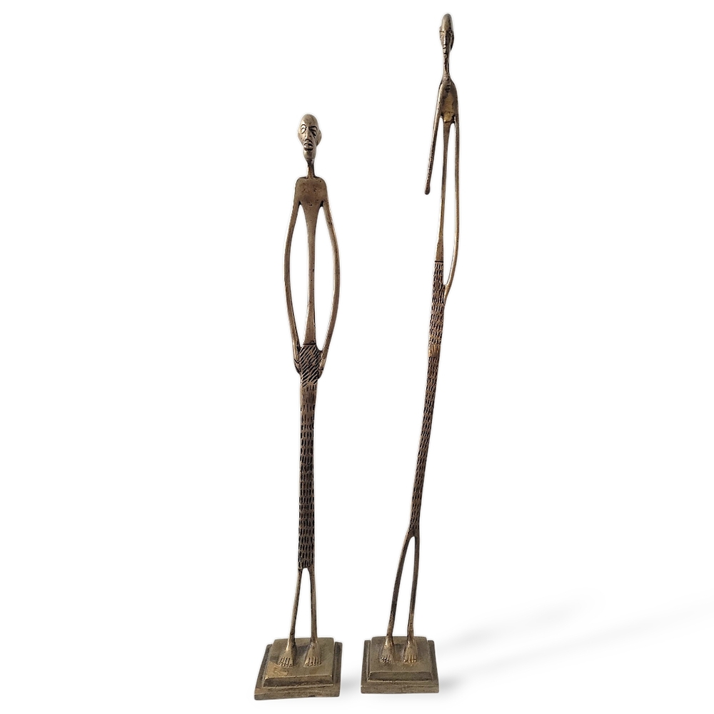 Mid-20th Century African Style Abstract Bronze Sculptures